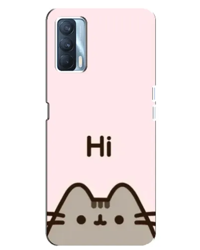 Чехол для OPPO A92s с картинкой «Пушин говорит Hi»