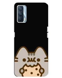 Чехол для OPPO A92s с картинкой «Пушин на черном»