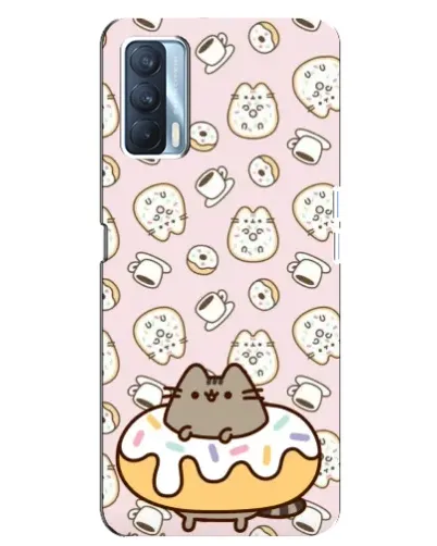 Чехол для OPPO A92s с картинкой «Пушин на пончике»