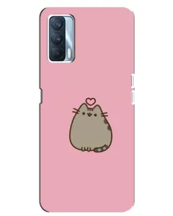Чехол для OPPO A92s с картинкой «Pusheen сердце»