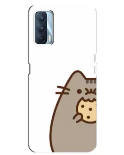Чехол для OPPO A92s с картинкой «Пушин с печеньем»