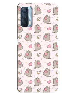 Чехол для OPPO A92s с картинкой «Пушин и сладости»