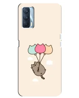 Чехол для OPPO A92s с картинкой «Пушин на шариках»