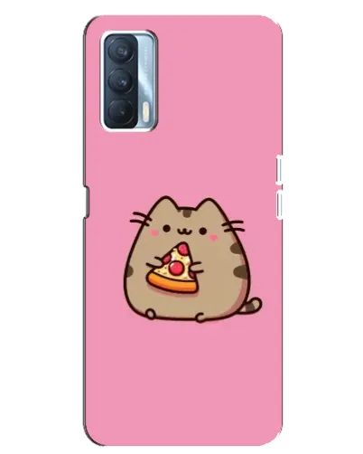 Чехол для OPPO A92s с картинкой «Пушин с пиццей»