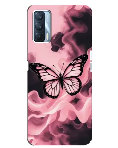 Чехол для OPPO A92s с картинкой «Бабочка в дыму»