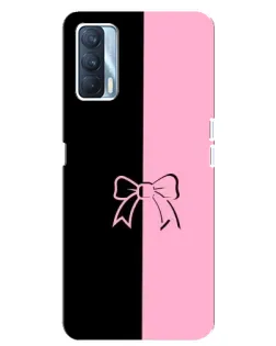 Чехол для OPPO A92s с картинкой «Половинки банта»