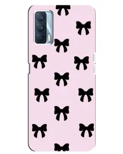 Чехол для OPPO A92s с картинкой «Черные банты Coquette»