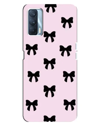 Чехол для OPPO A92s с картинкой «Черные банты Coquette»