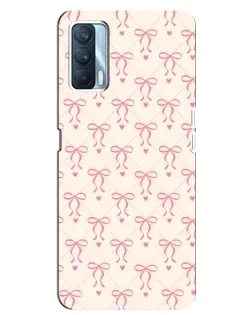 Чехол для OPPO A92s с картинкой «Розовые бантики Coquette»