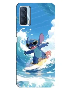 Чехол для OPPO A92s с картинкой «Стич на волне» Чехол для OPPO A92s с картинкой «Стич на волне»