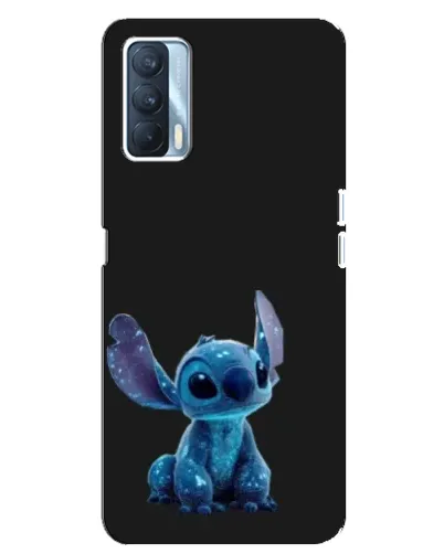 Чехол для OPPO A92s с картинкой «Стич на черном»