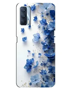 Чохол для OPPO A92s з картинкою «Блакитний квітковий каскад» Чохол для OPPO A92s з картинкою «Блакитний квітковий каскад»