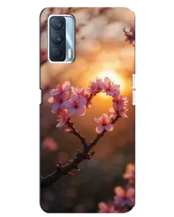 Чохол для OPPO A92s з картинкою «Рожевий цвіт сердечко на тлі заходу» Чохол для OPPO A92s з картинкою «Рожевий цвіт сердечко на тлі заходу»