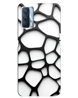 Чехол для OPPO A92s с картинкой «Белая объемная сетка» Чехол для OPPO A92s с картинкой «Белая объемная сетка»