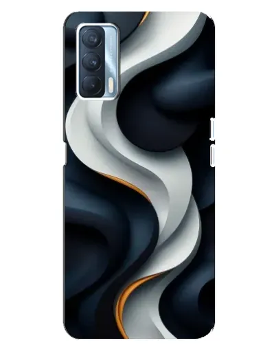 Чехол для OPPO A92s с картинкой «Объемные черно-белые ленты» Чехол для OPPO A92s с картинкой «Объемные черно-белые ленты»