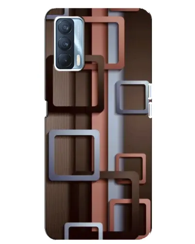 Чехол для OPPO A92s с картинкой «Коричневые объемные квадраты» Чехол для OPPO A92s с картинкой «Коричневые объемные квадраты»