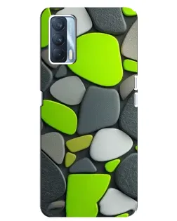 Чехол для OPPO A92s с картинкой «Яркая неоновая галька»