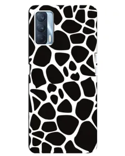 Чехол для OPPO A92s с картинкой «Черно-белый жираф»