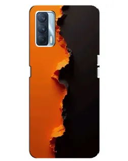 Чехол для OPPO A92s с картинкой «Оранжевый разлом»