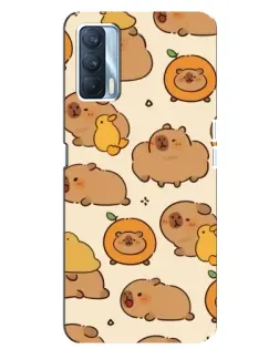 Чохол для OPPO A92s з картинкою «Капібари з апельсинами»