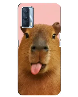 Чохол для OPPO A92s з картинкою «Капібара з язиком»