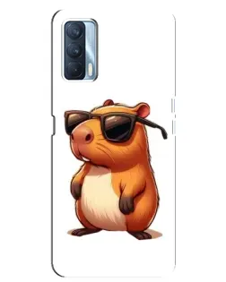 Чохол для OPPO A92s з картинкою «Капібара в окулярах»