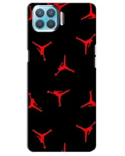 Чохол для OPPO A93 з картинкою «Jordan Red Pattern»