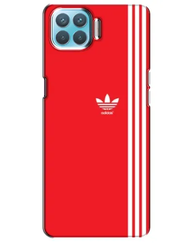 Чохол для OPPO A93 з картинкою «Червоний мінімалізм Adidas»