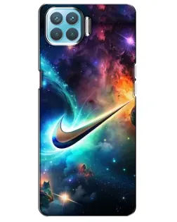 Чохол для OPPO A93 з картинкою «Космічний Nike Swoosh»
