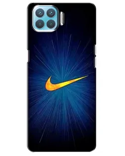 Чохол для OPPO A93 з картинкою «Синій пульс Nike» Чохол для OPPO A93 з картинкою «Синій пульс Nike»