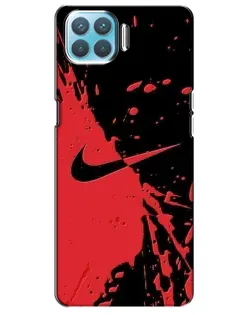 Чохол для OPPO A93 з картинкою «Червоні бризки Nike» Чохол для OPPO A93 з картинкою «Червоні бризки Nike»