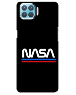 Чохол для OPPO A93 з картинкою «NASA — класика Red Blue»