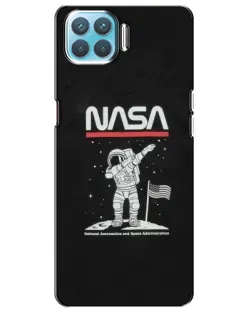 Чохол для OPPO A93 з картинкою «NASA — крокуємо по Місяцю»