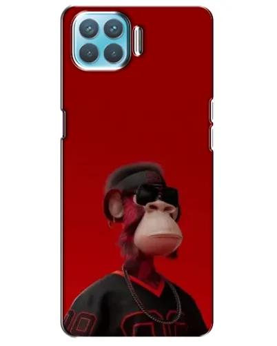 Чохол для OPPO A93 з картинкою «Bored Ape в червоному»