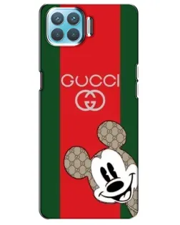 Чохол для OPPO A93 з картинкою «Gucci — смуги та Міккі»