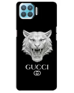Чехол для OPPO A93 с картинкой «Gucci — серебряный лев» Чехол для OPPO A93 с картинкой «Gucci — серебряный лев»