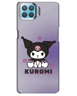 Чехол для OPPO A93 с картинкой «Kuromi — фиолетовый арт»