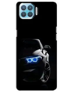 Чехол для OPPO A93 с картинкой «BMW — ночной взгляд»