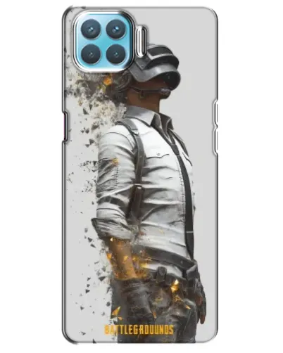 Чехол для OPPO A93 с картинкой «PUBG — боец в пыли»