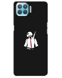 Чехол для OPPO A93 с картинкой «PUBG — силуэт воина»