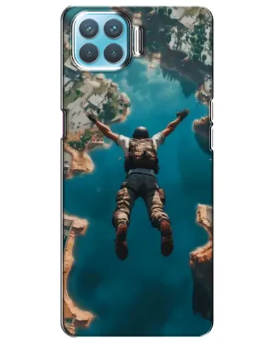 Чехол для OPPO A93 с картинкой «PUBG — свободное падение»