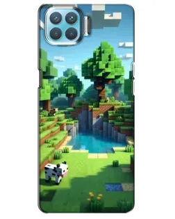 Чехол для OPPO A93 с картинкой «Minecraft летний день»
