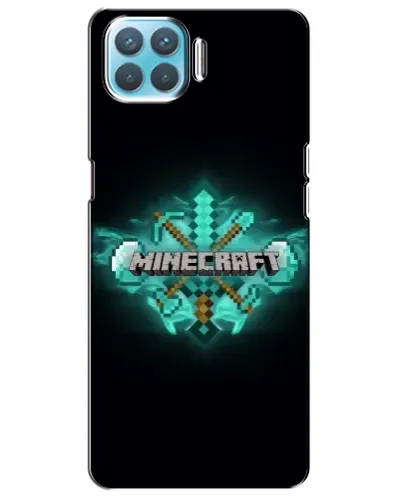 Чехол для OPPO A93 с картинкой «Minecraft Diamond лого»