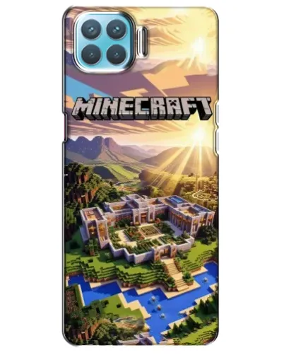 Чехол для OPPO A93 с картинкой «Minecraft панорама»