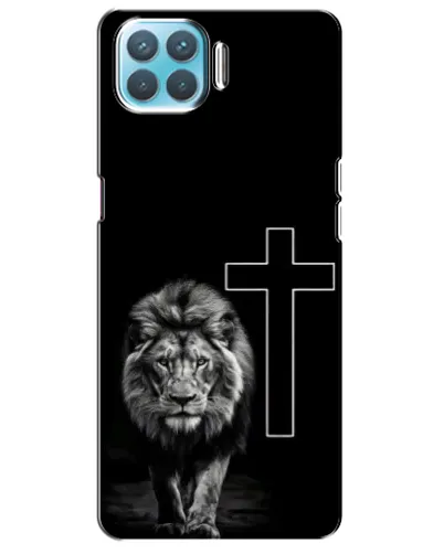 Чехол для OPPO A93 с картинкой «Лев и Крест» Чехол для OPPO A93 с картинкой «Лев и Крест»