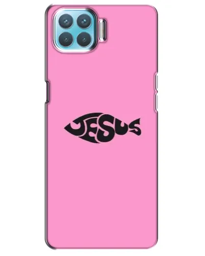 Чехол для OPPO A93 с картинкой «Розовый символ Jesus» Чехол для OPPO A93 с картинкой «Розовый символ Jesus»
