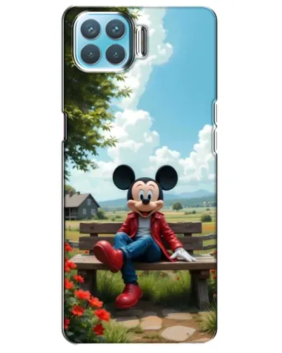 Чохол для OPPO A93 з картинкою «Міккі на лавці»