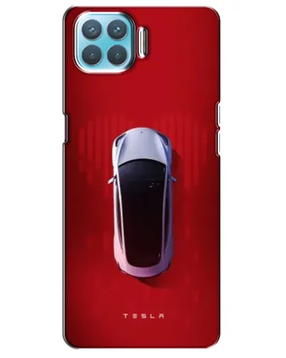 Чехол для OPPO A93 с картинкой «Tesla Top View»
