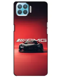 Чехол для OPPO A93 с картинкой «Mercedes AMG — красная линия»