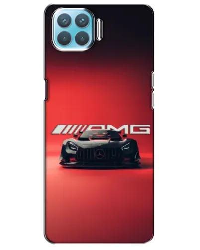 Чехол для OPPO A93 с картинкой «Mercedes AMG — красная линия»